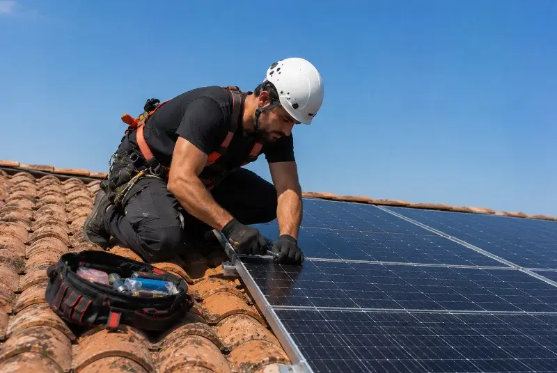 Maintenance et monitoring de panneaux solaires à Pérignac